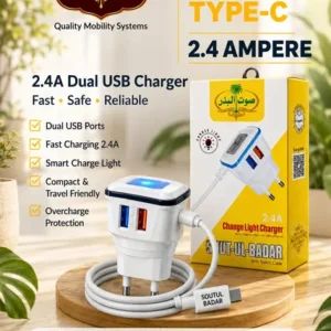 SOUT UL BADAR 2P Type-C 2.4A Dual USB Charger