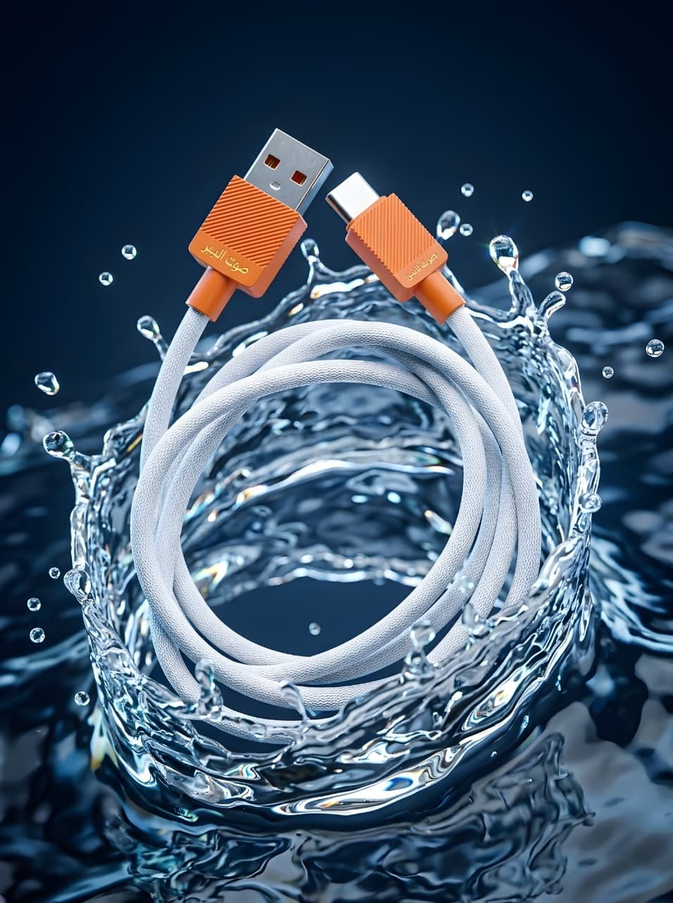 SOUT-UL-BADAR ORANGE Z-10 33W USB to Type-C Fast Charging Cable - Image 5