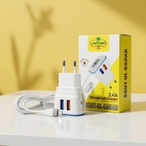 LEKAM PREMIUM+ 2.4A Dual USB Fast Charger with Micro USB Cable